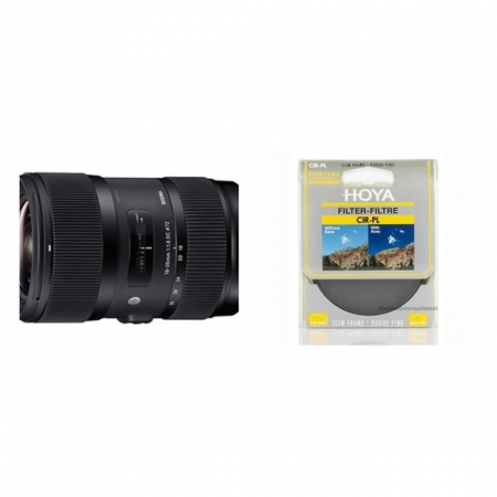 18-35mm F1.8 DC HSM ART za Canon  + Hoya CPL Slim 72mm