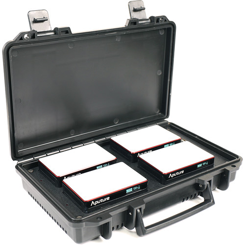Aputure MC 4-Light Travel Kit with Charging Case - 1