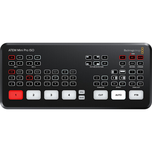 Blackmagic Design ATEM Mini Pro ISO HDMI Live Stream Switcher - 1