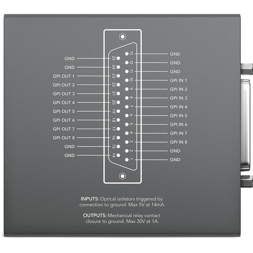 Blackmagic Design GPI & Tally Interface for ATEM Production Switchers (SWTALGPI8) - 1