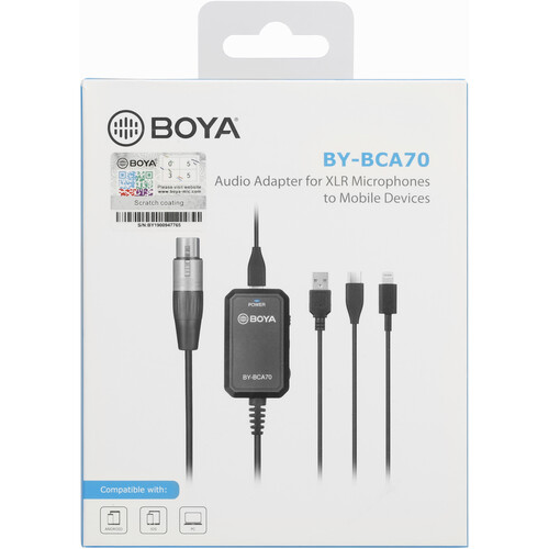 Boya BY-BCA70 Audio Adapter XLR mikrofon na mobilne uređaje - 5