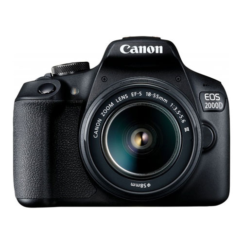 Canon EOS 2000D + 18-55mm III f/3.5-5.6 + SD 64gb + Canon original torba - 2