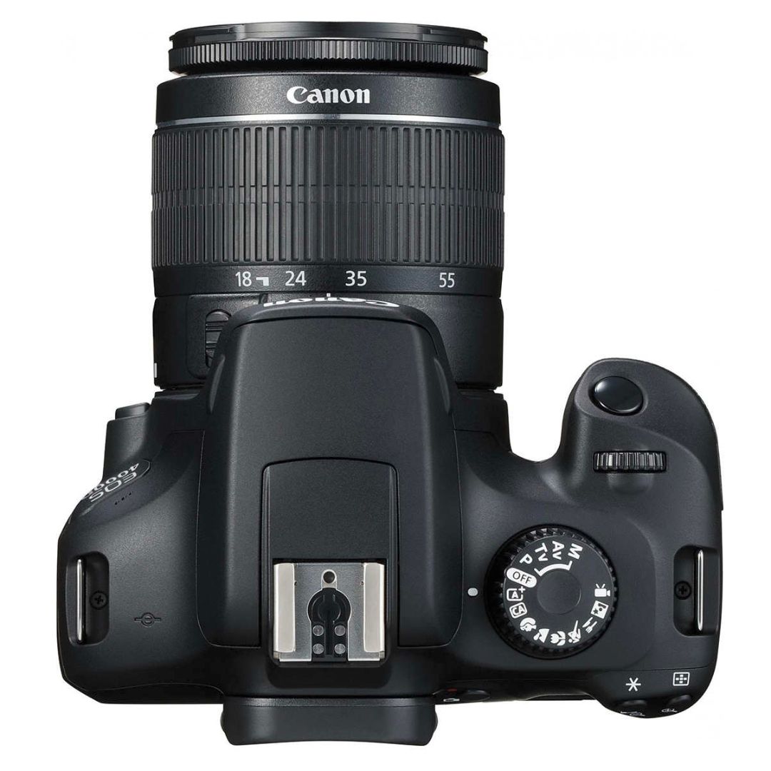 Canon EOS 4000D + 18-55mm III f/3.5-5.6 + SD 64GB + Torba - 5