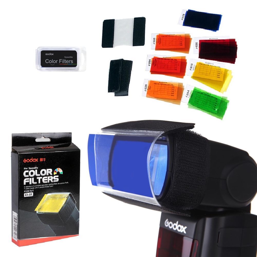 Godox CF-07 7 Colors Speedlite Filter Kit - 1