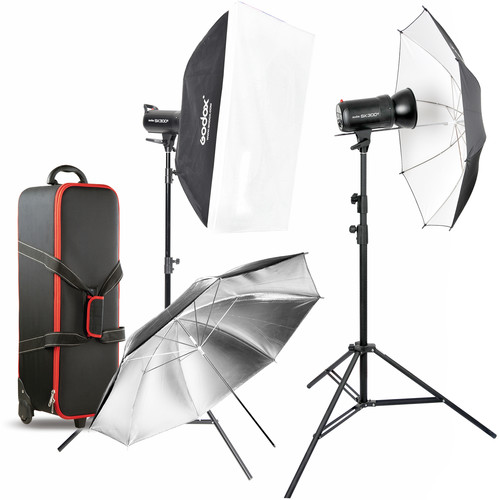 Godox SK300II-E kit 2x300Ws LED pilot lampa - 1