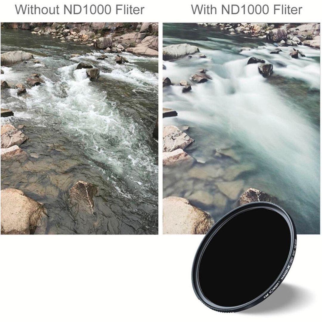 K&F Concept 72mm Nano-X Fixed ND1000 Filter, HD, Waterproof, Anti Scratch, Green Coated KF01.1236 - 9
