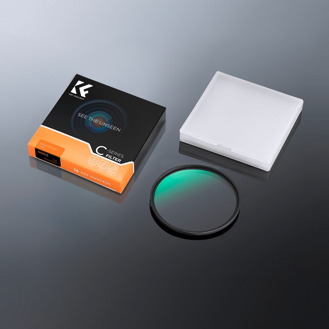 K&F Concept 72mm White Mist Diffusion Filter Dreamy Cinematic Effect KF01.2426 - 3
