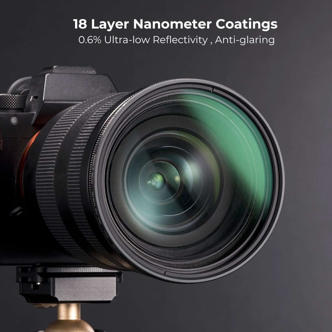 K&F Concept 82mm 4 to 8 Line Star Light Filter, Green coating, C series KF01.2334 - 7