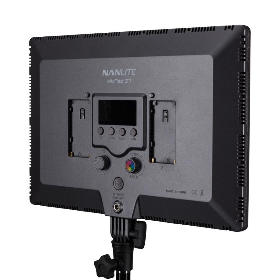 Nanlite MixPad 27 Adjustable Bicolor RGBWW Dimmable Hard and Soft Light - 2