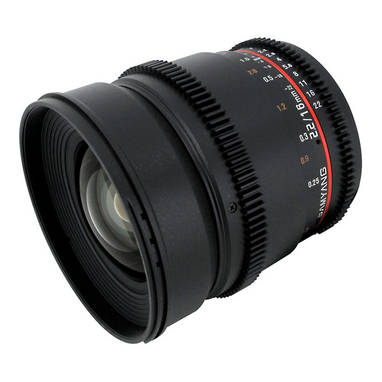 Samyang 16mm T2.2 VDSLR ED AS UMC CS II za Nikon - 2