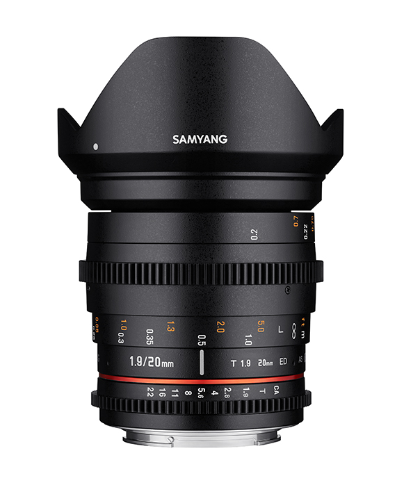 Samyang 20mm T1.9 ED AS UMC Cine za Canon - 1
