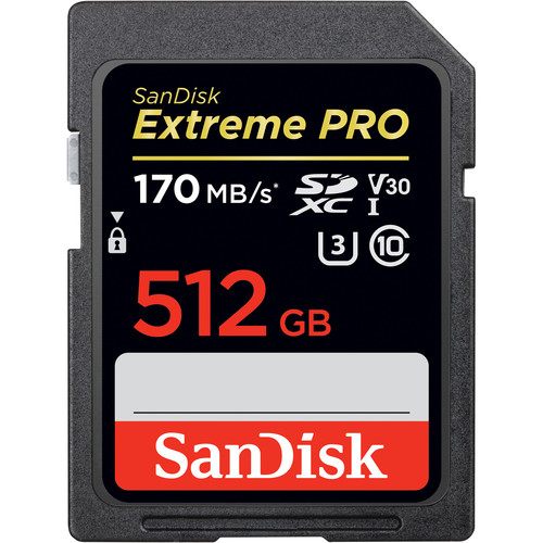 Sandisk SD 512GB CLASS 10 EXTREME PRO 170MB/S - 1