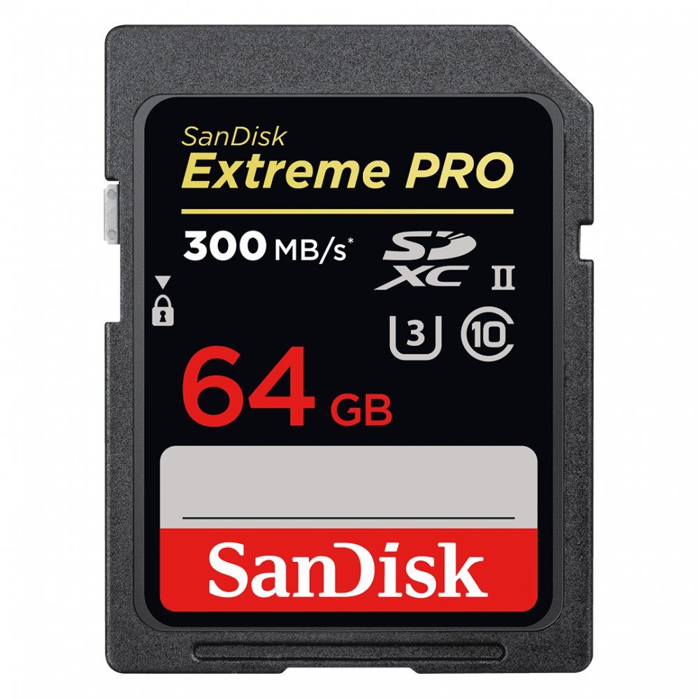 Sandisk SD 64GB CLASS 10 EXTREME PRO 300MB/S - 1