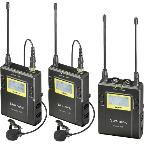 Saramonic UwMic9 2-Person Wireless Omni Lavalier Mic Kit 2 - 1