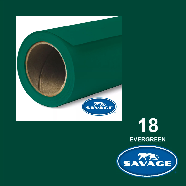 Savage Evergreen 18 2.75x11m papirna pozadina, Made in USA - 1