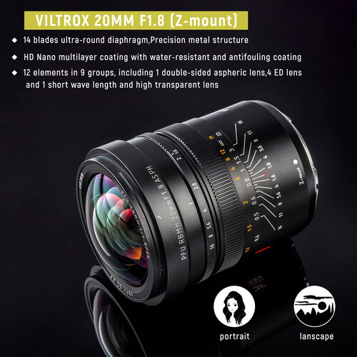 Viltrox PFU RBMH 20mm f/1.8 ASPH za Nikon Z - 12